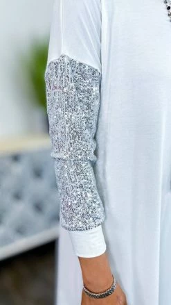 The ZigZag Stripe Silver LA Nights Dress