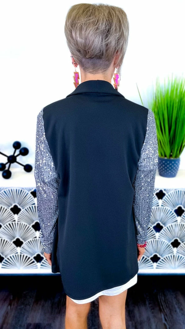 The ZigZag Stripe OUTERWEAR Silver Made For The Stage Blazer