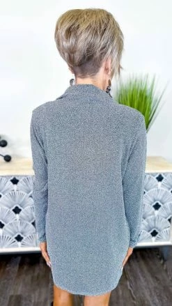 The ZigZag Stripe Silver Night Of Lights Blazer OUTERWEAR