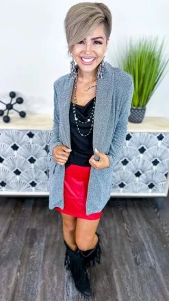 The ZigZag Stripe Silver Night Of Lights Blazer OUTERWEAR