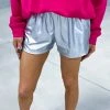 The ZigZag Stripe Silver Style Diva Shorts
