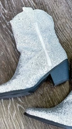 Miami Shoe SHOES Silver West Party Boots