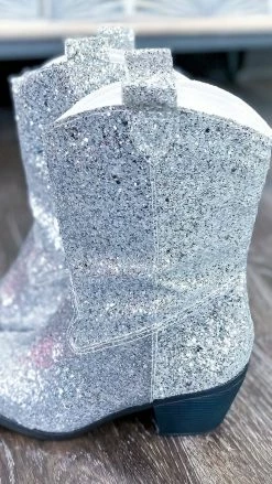 Miami Shoe SHOES Silver West Party Boots