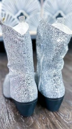 Miami Shoe SHOES Silver West Party Boots