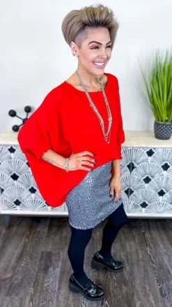 The ZigZag Stripe BOTTOMS Silver Your Birthday Skirt