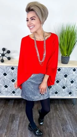 The ZigZag Stripe BOTTOMS Silver Your Birthday Skirt