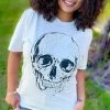 Lotus Fashion Skull Lightning Bolt Tee GRAPHIC TEES