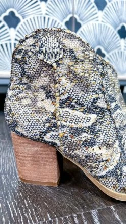 Very G Snake Sprinkle Booties [NO RETURNS] SHOES