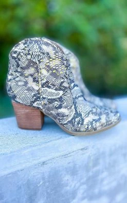 Very G Snake Sprinkle Booties [NO RETURNS] SHOES