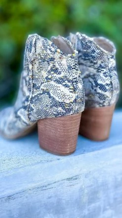 Very G Snake Sprinkle Booties [NO RETURNS] SHOES
