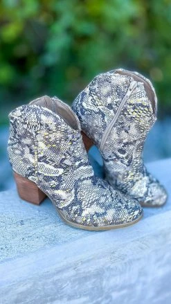 Very G Snake Sprinkle Booties [NO RETURNS] SHOES