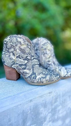 Very G Snake Sprinkle Booties [NO RETURNS] SHOES