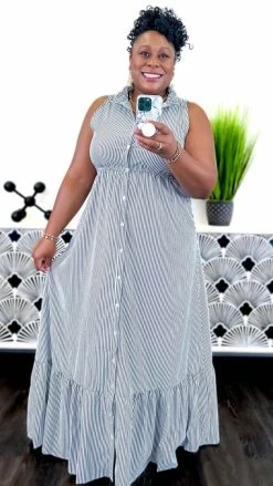 The ZigZag Stripe Southern Views Dress DRESSES