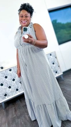 The ZigZag Stripe Southern Views Dress DRESSES