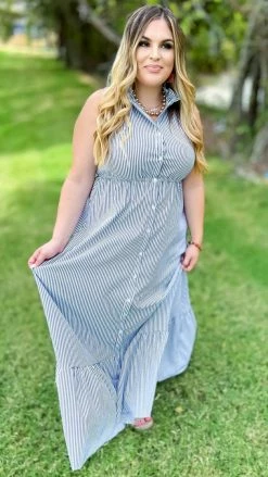 The ZigZag Stripe Southern Views Dress DRESSES