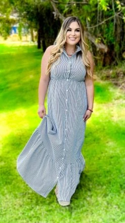 The ZigZag Stripe Southern Views Dress DRESSES