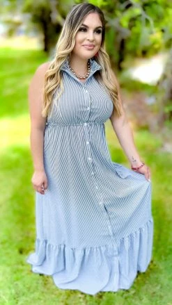 The ZigZag Stripe Southern Views Dress DRESSES