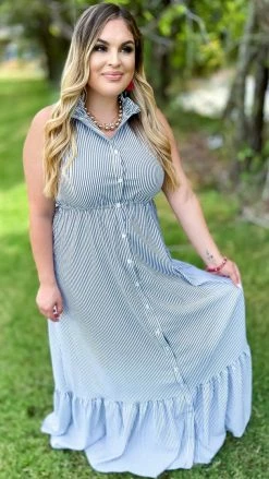 The ZigZag Stripe Southern Views Dress DRESSES