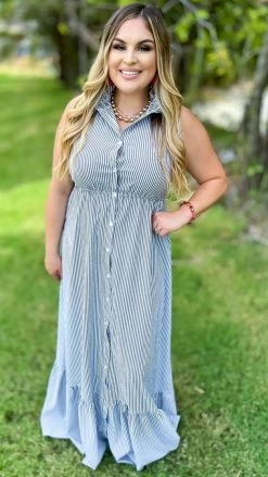 The ZigZag Stripe Southern Views Dress DRESSES