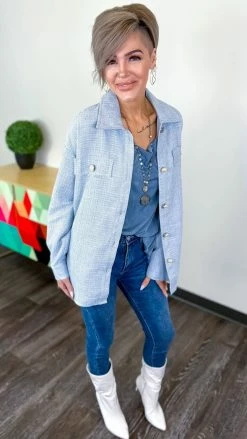 Andree Shackets Splash Of Luxury Shacket