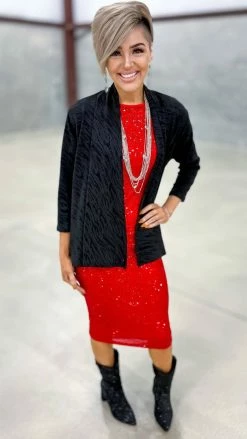 The ZigZag Stripe Spotlight Stealer Cardigan