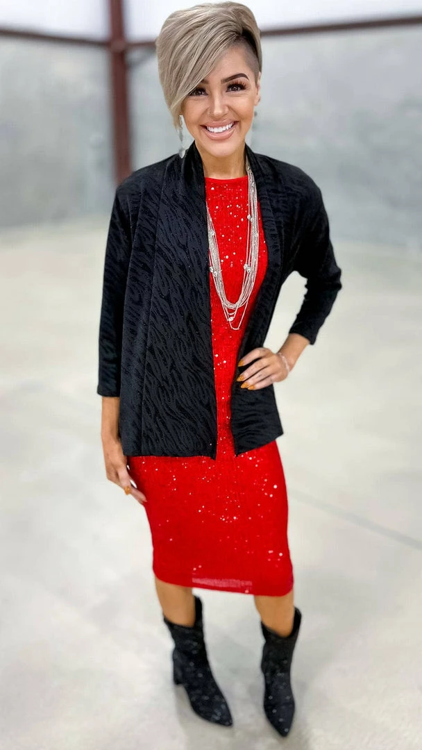 The ZigZag Stripe Spotlight Stealer Cardigan