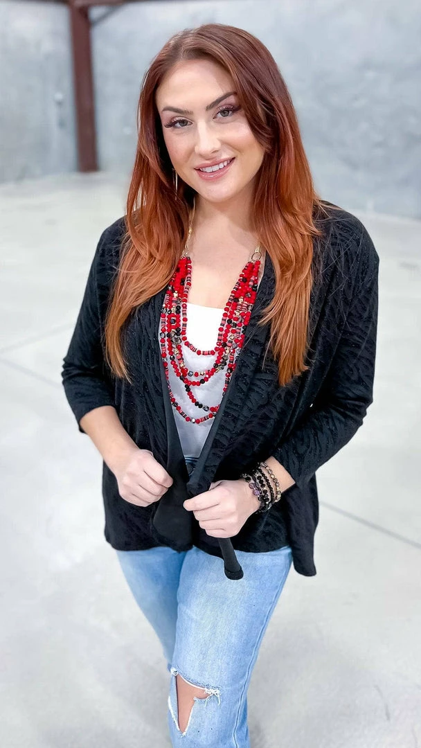 The ZigZag Stripe Spotlight Stealer Cardigan