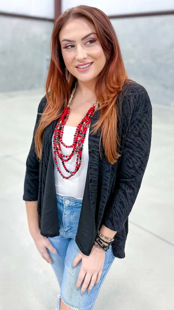 The ZigZag Stripe Spotlight Stealer Cardigan