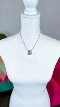 Southern Grace ACCESSORIES Spotted You Stone Necklace