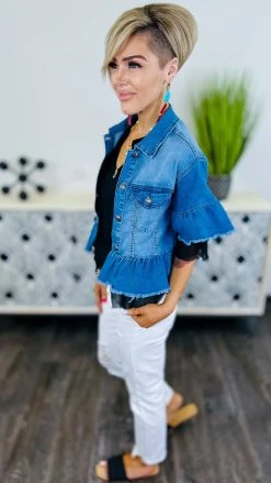 Crazy Train Spring Fling Denim Jacket