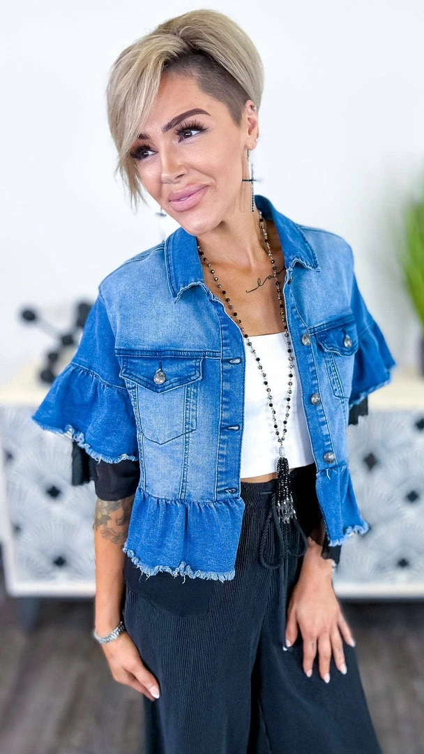 Crazy Train Spring Fling Denim Jacket