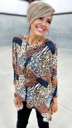 The ZigZag Stripe Stay Spicy Top TOPS & TUNICS