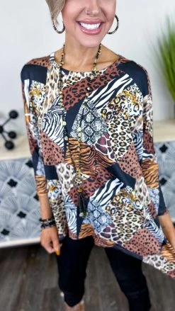 The ZigZag Stripe Stay Spicy Top TOPS & TUNICS