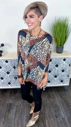 The ZigZag Stripe Stay Spicy Top TOPS & TUNICS