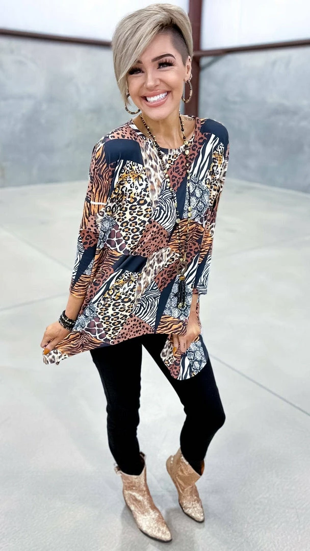 The ZigZag Stripe Stay Spicy Top TOPS & TUNICS