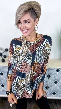 The ZigZag Stripe Stay Spicy Top TOPS & TUNICS