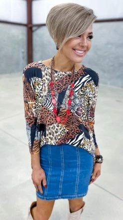 The ZigZag Stripe Stay Spicy Top TOPS & TUNICS