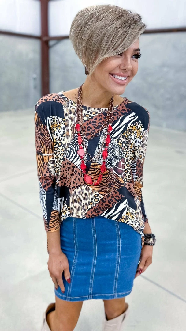 The ZigZag Stripe Stay Spicy Top TOPS & TUNICS