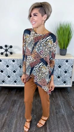 The ZigZag Stripe Stay Spicy Top TOPS & TUNICS