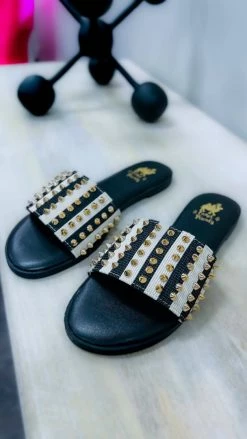 Camel Threads Striped Flirtini Sandals SHOES