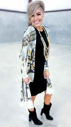 Origami Sunflower Buzz Of The Town Cardigan