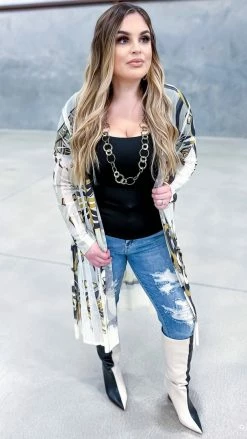 Origami Sunflower Buzz Of The Town Cardigan