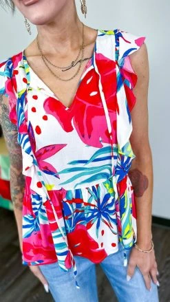 Emily Wonder TOPS & TUNICS Sweet Garden Top