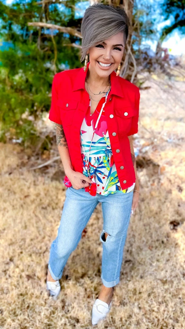 Emily Wonder TOPS & TUNICS Sweet Garden Top