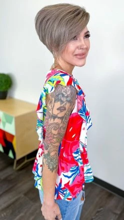 Emily Wonder TOPS & TUNICS Sweet Garden Top