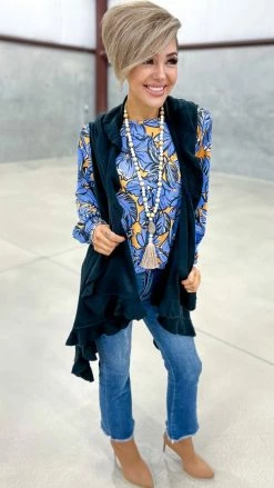 The ZigZag Stripe Sweet Sense Top TOPS & TUNICS