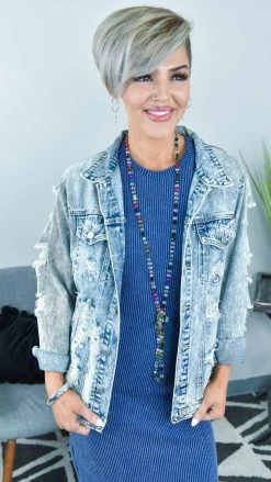BiBi Sweet Stunner Denim Jacket OUTERWEAR