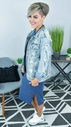 BiBi Sweet Stunner Denim Jacket OUTERWEAR