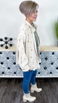 The ZigZag Stripe Take The World Shacket Shackets