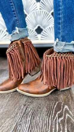 Very G Tan Juno Booties